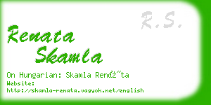 renata skamla business card